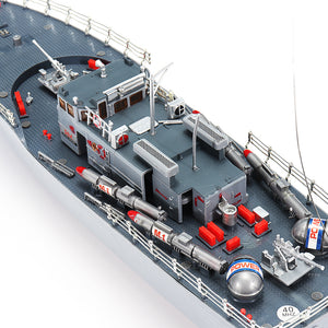 1/115 2.4G EHT-2877 Missile Destroyer RC Boat 4km/h With Two Motor And Light Vehicle Models