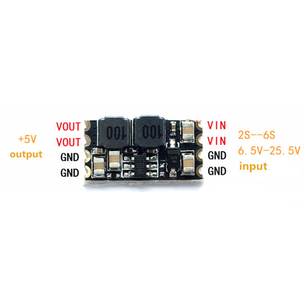 Micro DC-DC Converter Step Down Module BEC 6.5V~25.5V Input 1A Output Current for FPV RC Drone
