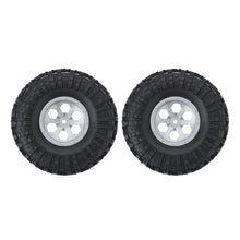 2PCS RGT EX86100 1/10 RC Car 1.9 Inch Pre-mount Tires & Wheel R86034 Spare Parts