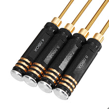 YZ-028 4pcs 4.0/5.5/7.0/8.0mm Hexagonal Titanium Screwdriver Tool Set For RC Model