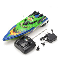 Red Green Plastic Durable Remote Control Twin Motor High Speed Racing RC Boat Toy