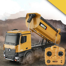 HuiNa 1573 RC Car 1/14 Trucks Metal Bulldozer Charging RTR Truck Construction Vehicle Kids Toys