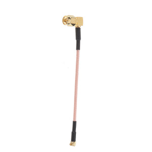  10cm RG316 MMCX-JW to SMA-J RF Right Angle Adapter RF Connector Extension Cable For FPV RC Drone