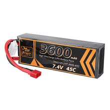 ZOP Power 7.4V 3600mAh 45C 2S Lipo Battery T Plug for RC Car