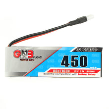 2PCS Gaoneng GNB 3.7V 450mAh 1S 80/160C Lipo Battery With White Plug