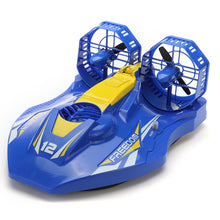 TKKJ A1 2.4G 4CH RC Twin-propeller Hovercraft EP Amphibious Boat with Double Motors RTR Model 