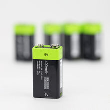 2PCS ZNTER S19 9V 400mAh USB Rechargeable 9V Lipo Battery