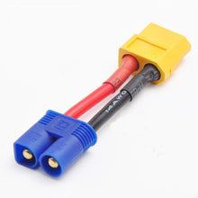 Amass 14AWG 3CM XT60 Female to EC3 Male Plug Battery Adapter Cable