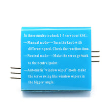 Servo Tester Third Gear Switch With Indicator Light 4.2V To 6.0v