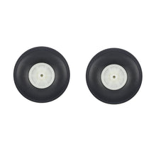 2 Pieces 76mm Diameter PU Simulation Wheel Wheels For RC Airplane 