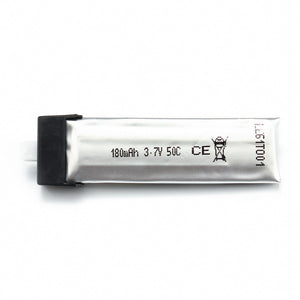 180mAh 3.7V 1S 50C Lipo Battery For E-flite Blade Nano CPX Inductrix Tiny Whoop RC Quadcopter 