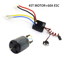 540 Waterproof RC Car Motor 35/45/55/80T+ 60A ESC For 1/10 TRX4 D90 SCX10 RC Car Parts