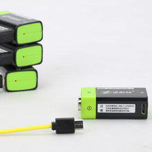 2PCS ZNTER S19 9V 400mAh USB Rechargeable 9V Lipo Battery