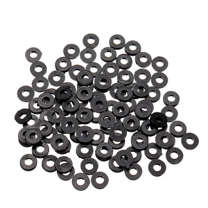 100Pcs M2 M2.5 M3 Black Plastic Nylon Washer Plated Spacer for RC Model