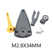 M2.8 24mm/34mm Triangle Base Aluminum Alloy Adjustable Rocker Servo Horn With Bearing For RC Airplane