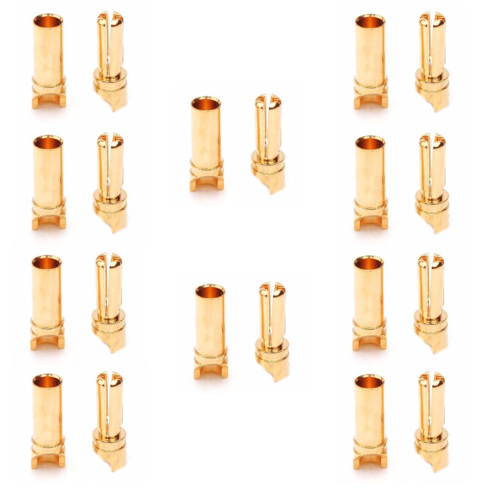 10 Pairs Amass 3.5mm Banana Plug AM-1001C Male & Female For RC Models
