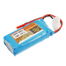 2 PCS ZOP Power 7.4V 1300mah 25C 2S Lipo Battery JST Plug