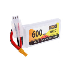 ZOP Power 7.4V 600mAh 100C 2S Lipo Battery XT30 Plug for XK K130 RC Helicopter