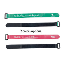 8Pcs RJXHOBBY 200-300mm Non-Slip Silicone Red Green Color Battery Strap