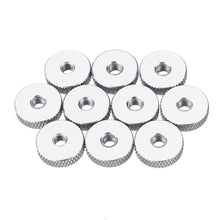 10Pcs M4 Manual Knurled Thumb Aluminum Alloy Screw Nut Spacer Flat Washer