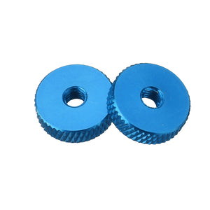 10Pcs M4 Manual Knurled Thumb Aluminum Alloy Screw Nut Spacer Flat Washer