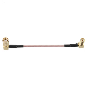 10CM RG316 RP-SMA Male to SMA Female/RP-SMA Female Right Angle RF Adapter Cable Extension Cord for RC Model RC Drone 