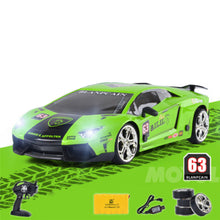 JHL 1/16 2.4G 4WD Drift Rc Car Titanium Alloy Shell with LED Light Racing Toys