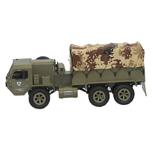 2 Batteries Fayee FY004A with Canvas 1/16 2.4G 6WD Rc Car Proportional Control US Army Military Truck RTR Model 