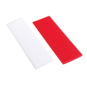 10X3X0.2cm DIY Universal Thermoplastic Card Quick Reusable Strong Fixes Card White Red Color