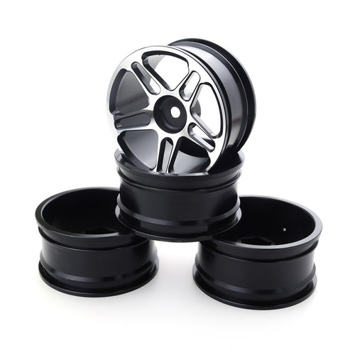 4PCS Aluminium Alloy Wheel Hubs Diameter 52mm for HSP HPI Kyosho Tamiya LRP 1/10 Drift Rc Car 