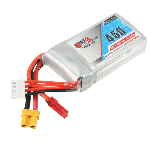 Gaoneng GNB 11.1V 450mAh 80/160C 3S Lipo Battery JST/XT30 Plug