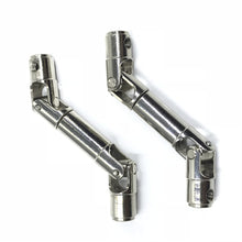 Racerstar 2PCS 57-70mm Upgrade Metal Silver Drive Shaft for WPL HengLong 1/16 RC Car Parts 