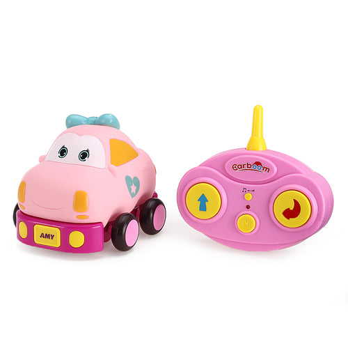 Beiens Electric Wireless Control Cartoon Mini RC Car with LED Light Music without Battery Toys