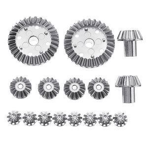 16PCS Upgrade Metal Gear for Wltoys 144001 12428-A 12428-B 12428-C /12423 Rc Car Parts