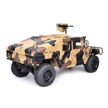 HG P408 Standard 1/10 2.4G 4WD RC Car U.S.4X4 Military Vehicle Truck w/o Battery Charger in Camouflage Yellow Color