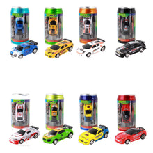 1PC 1/58 Electric Mini Coke Rc Car W/ LED Light Radio Remote Control Micro Racing Toy Random Color 
