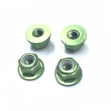 4PCS HSP 94101 94102 94105 1/10 Rc Car Upgrade Parts 102049 02055 Aluminum Alloy M4 Nylon Locknut 