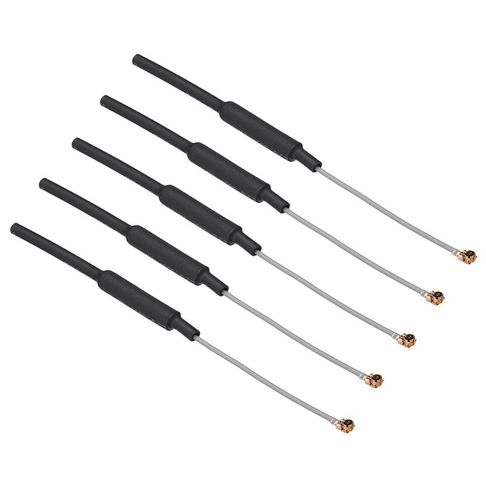 5PCS 3DBI Brass 2.4G Receiver Antenna Omni Directional IPEX Port Compatible Futaba JR WFLY