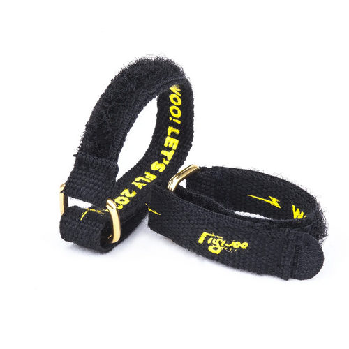 2 PCS Flywoo 10x100mm / 10x150mm High-Strength Kevalar Battery Strap w/ Golden Buckle for RC Drone