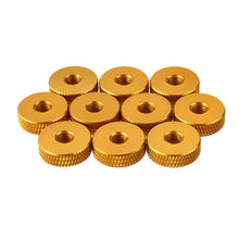 10Pcs M5 Manual Knurled Thumb Aluminum Alloy Screw Nut Spacer Flat Washer