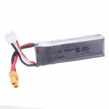 7.4V 750mAh 35C 2S Lipo Battery XT30U Plug For XK K130 Helicopter