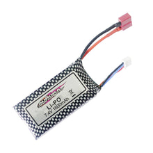 Xinlehong 7.4V 1600mAh 2S Lipo Battery with Bandage USB Cable for 9125 1/10 RC Car Spare Parts 