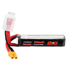 2Pcs URUAV 11.4V 300mAh 70C/140C 3S Lipo Battery XT30 Plug for RC FPV Racing Drone