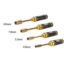 4Pcs RJXHOBBY 4.0/5.5/7.0/8.0mm Black Gold Nut Driver for FPV RC Models