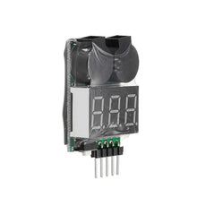 Power Genius PG VM004 Battery Voltage Tester Low Voltage Buzzer Alarm for 1-4S Lipo Battery 