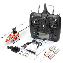 XK K110 2.4G 6CH 3D Flybarless RC Helicopter RTF Compatible With FU-TABA S-FHSS With 4PCS 3.7V 450MAH Lipo Battery 