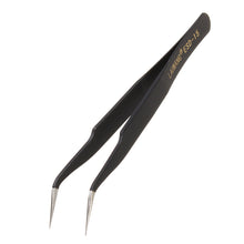 LAWANG ESD-15 2PCS Stainless Steel Anti-static Tweezers