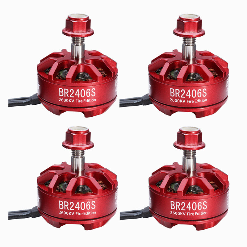 4X Racerstar 2406 BR2406S Fire Edition 2600KV 2-4S Brushless Motor For X220 250 300 for RC Drone FPV Racing
