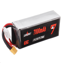 URUAV 11.1V 7000mAh 65C 3S Lipo Battery XT60 Plug for RC Racing Drone