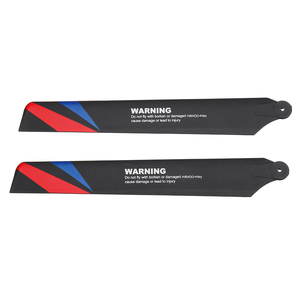 1 Pair XK K130 RC Helicopter Parts Carbon Fiber Main Blade 